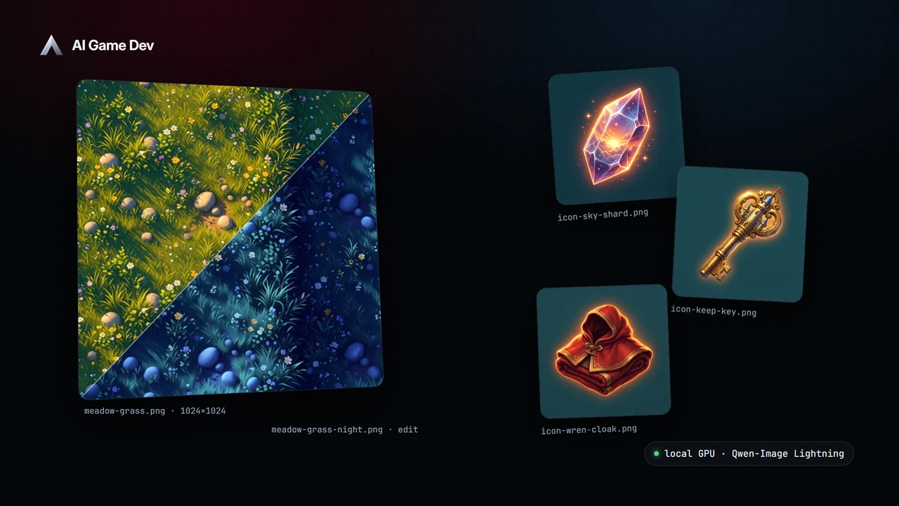 Local AI Image Generation for Games — Textures and Icons on Your Own GPU